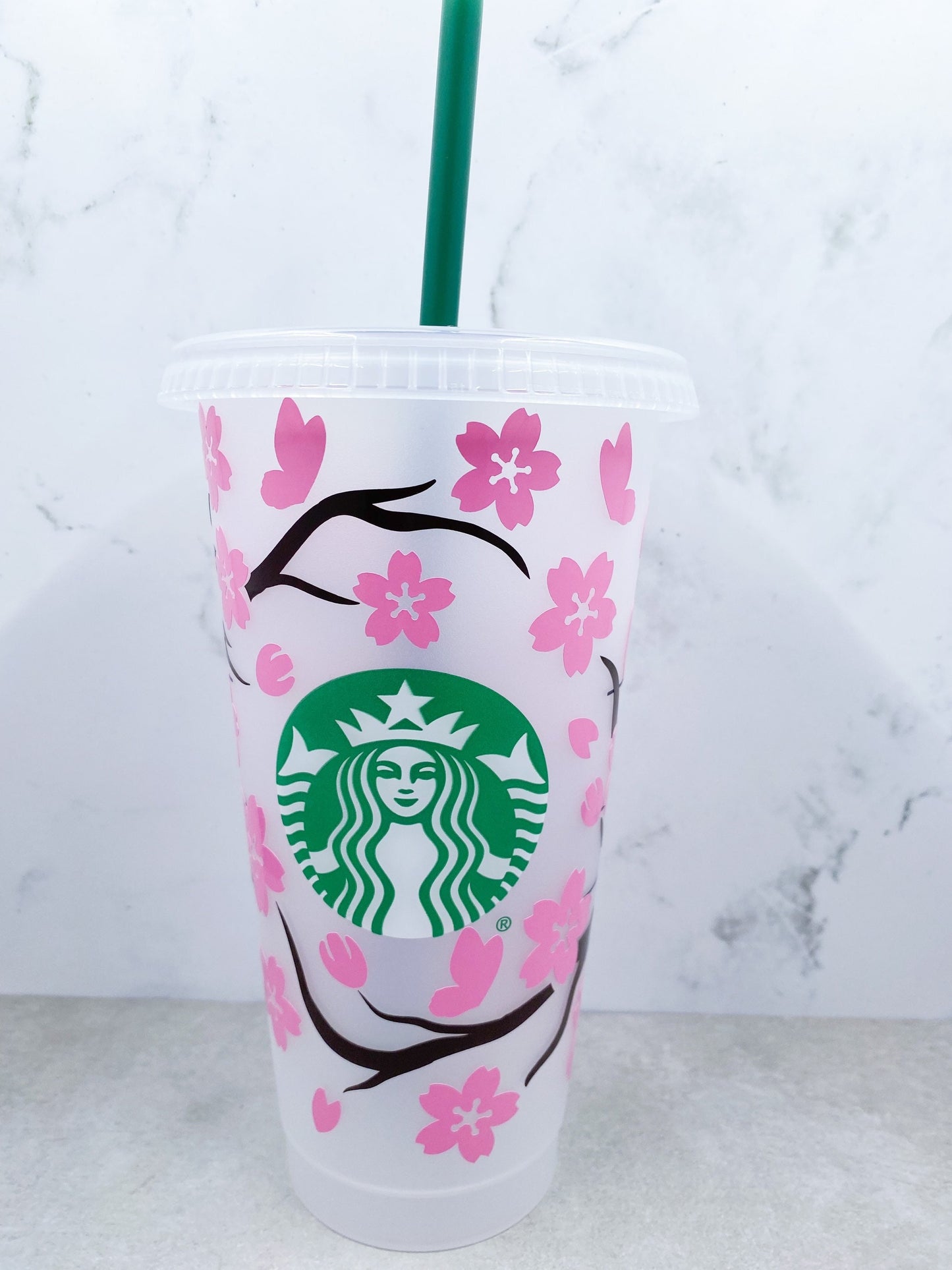 Cherry Blossom Reusable Tumbler