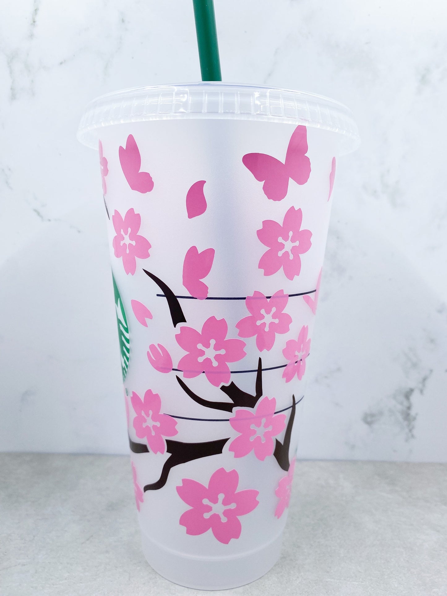 Cherry Blossom Reusable Tumbler