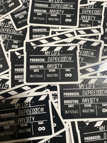 My Life Is Produced and Directed By Mental Illness Vinyl Sticker